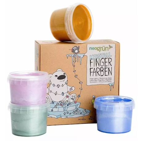 Neogrün - Set De Peinture Aux Doigts Scintillante - Mika Multi-coloured