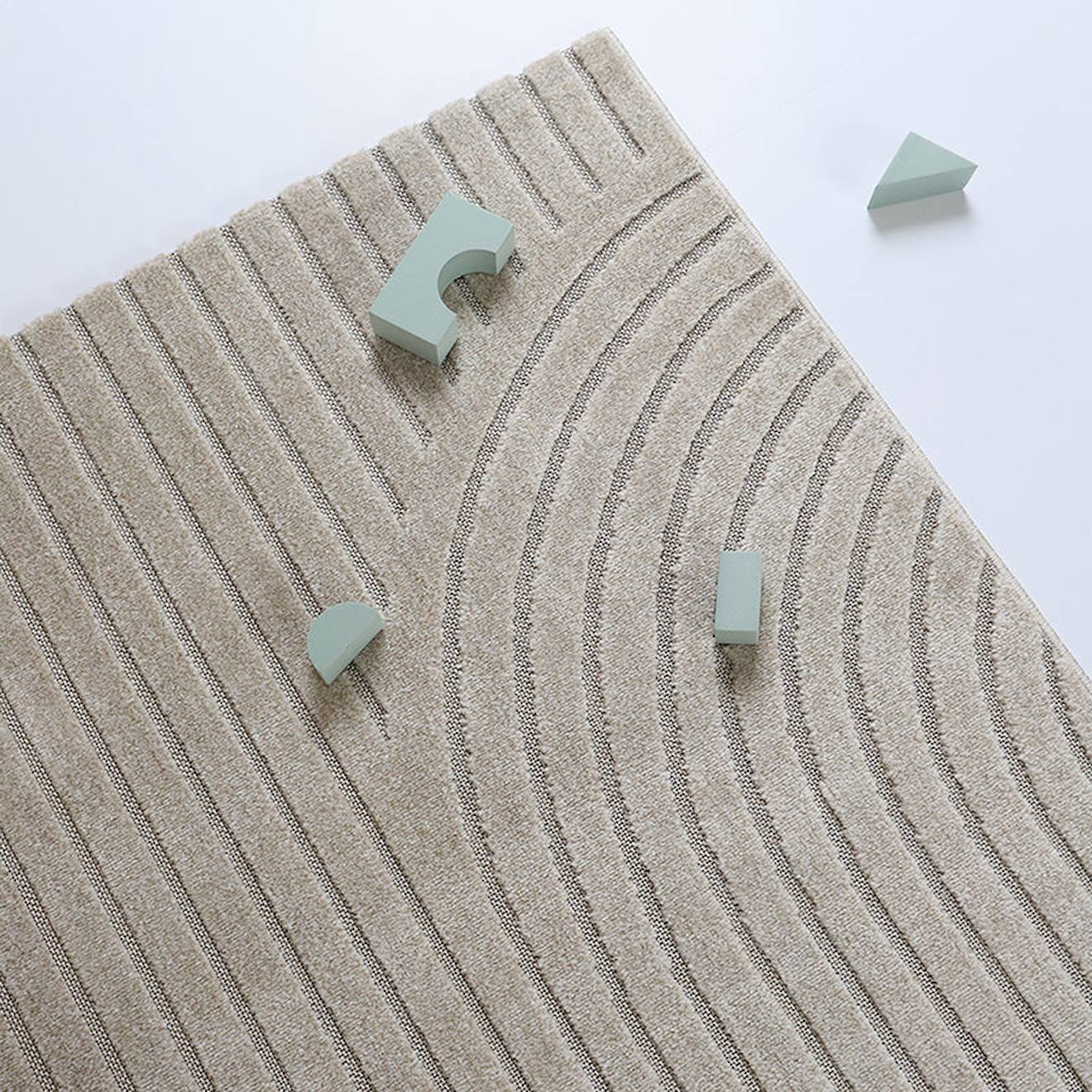 Tapis Design Contemporain Ciro Sable