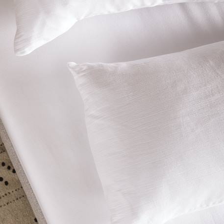 Drap housse 1 personne pur coton bio Blanc+Bleu nuit+Ecru+Eucalyptus+Gris tourterelle+Rose nude+Terracotta 5 - vertbaudet enfant 
