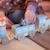 Petit train rayé animaux du zoo Bleu pétrole+Gris foncé 8 - vertbaudet enfant 