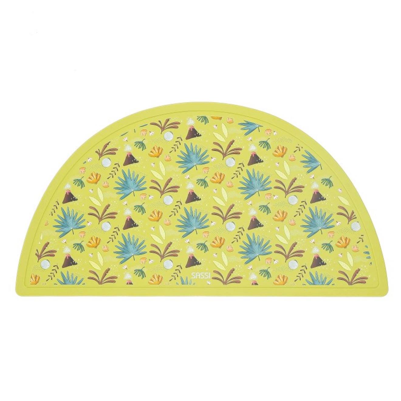Set De Table En Silicone Animaux Vert