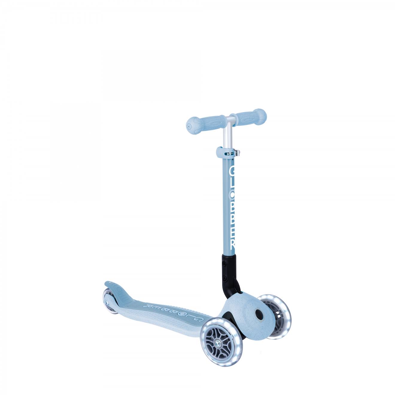 Trottinette 3 Roues Junior Foldable Lights Ecologic Bleu Ciel