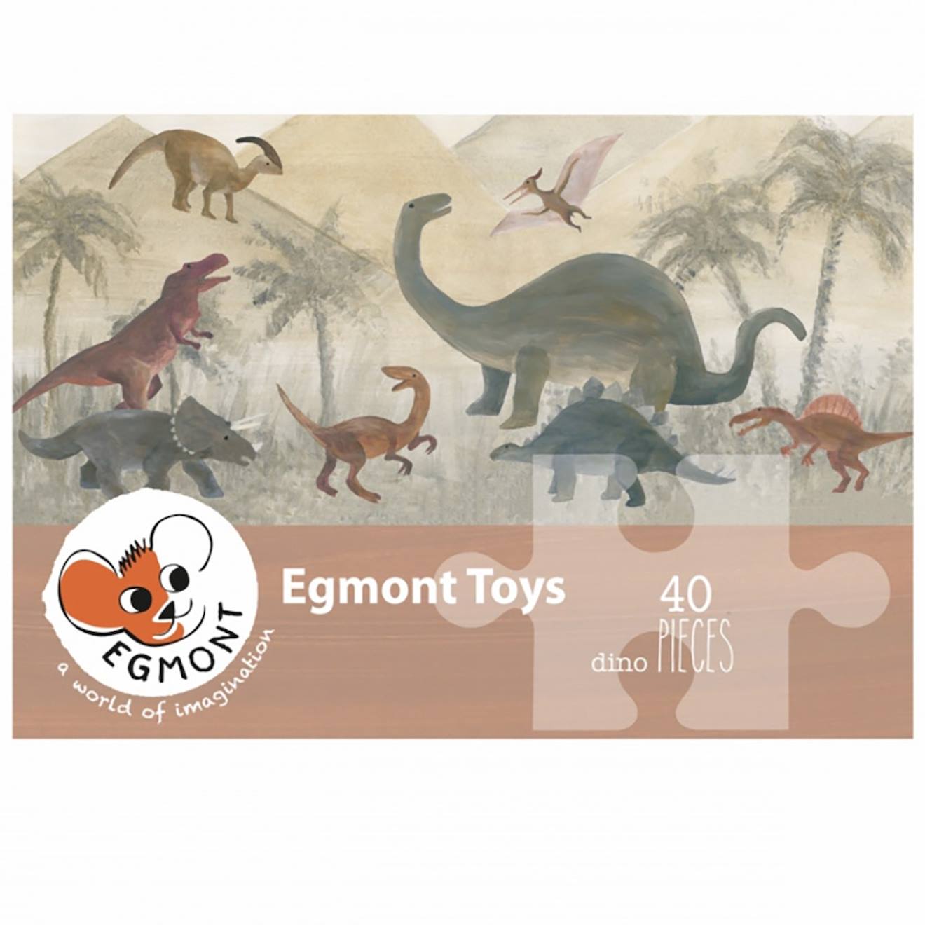 Puzzle Géant Dino Multicolore
