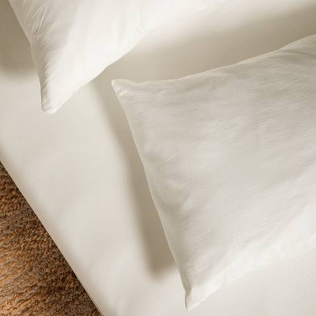 Drap housse 1 personne pur coton bio Blanc+Bleu nuit+Ecru+Eucalyptus+Gris tourterelle+Rose nude+Terracotta 17 - vertbaudet enfant 
