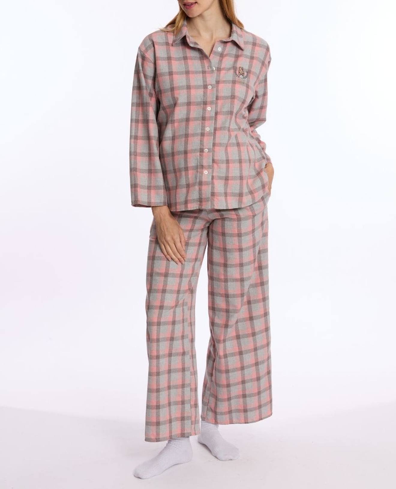 Pyjama De Grossesse Et D'allaitement Teddy Gris