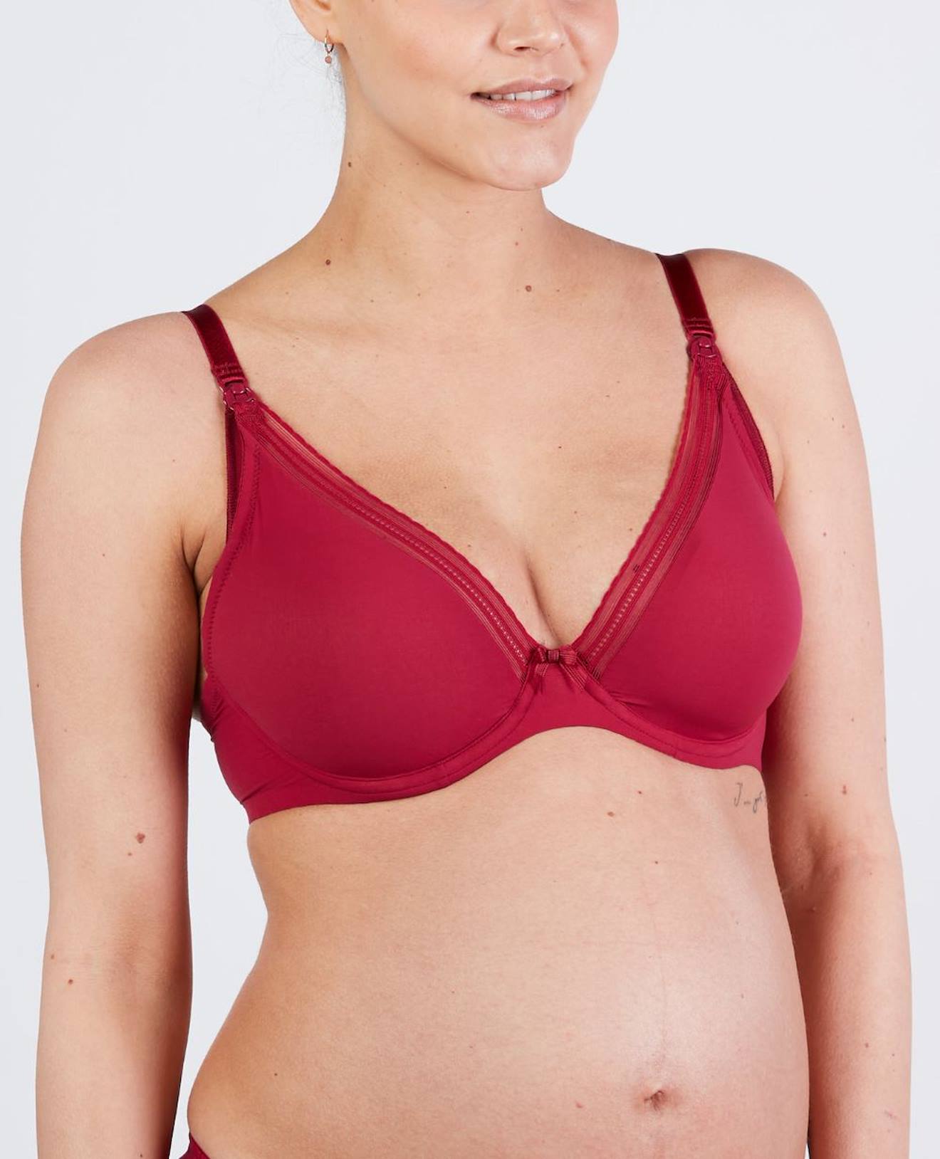 Cache cœur - Soutien-gorge De Grossesse Et D'allaitement Milk Bordeaux