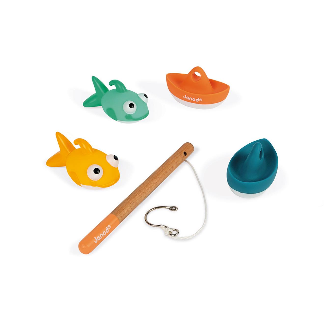 Janod - Jeu De Pêche À La Ligne Blanc