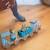 Petit train rayé animaux du zoo Bleu pétrole+Gris foncé 4 - vertbaudet enfant 