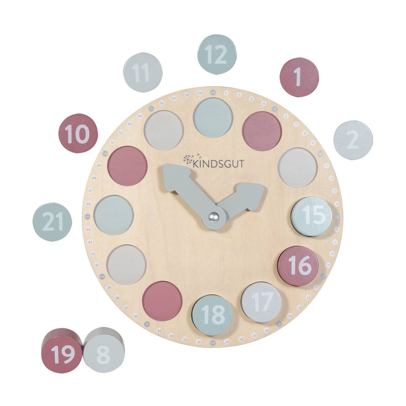 Goki Horloge D'Apprentissage En Bois – Coffret Éducatif Pour Apprendre à Lire L'Heure – Facile Et Ludique