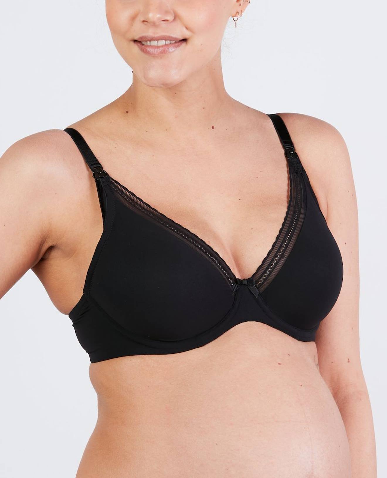 Cache cœur - Soutien-gorge De Grossesse Et D'allaitement Milk Noir