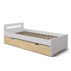 Lit gigogne bois massif leo  - vertbaudet enfant