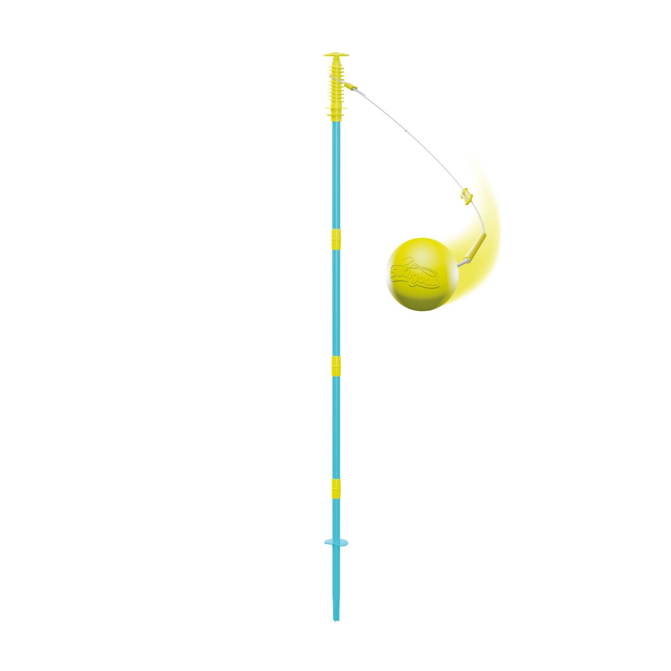 Pack Jeux Swingball 2en1 Toutes Surfaces Métal Bleu - Noir - Jaune