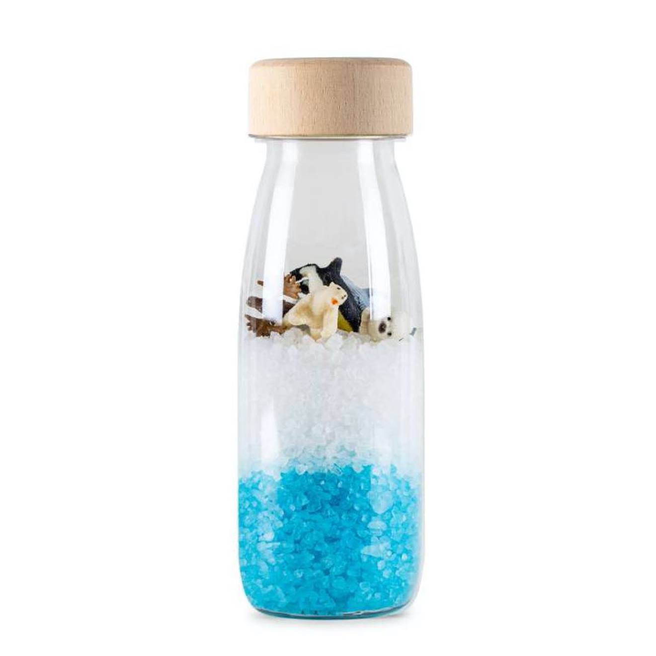 Petit Boum - Bouteille Sensorielle Observation Spy Blanc, Bleu, Arctique