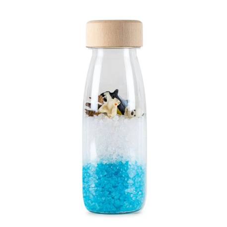 Petit Boum - Bouteille Sensorielle Observation Spy Blanc, Bleu, Arctique