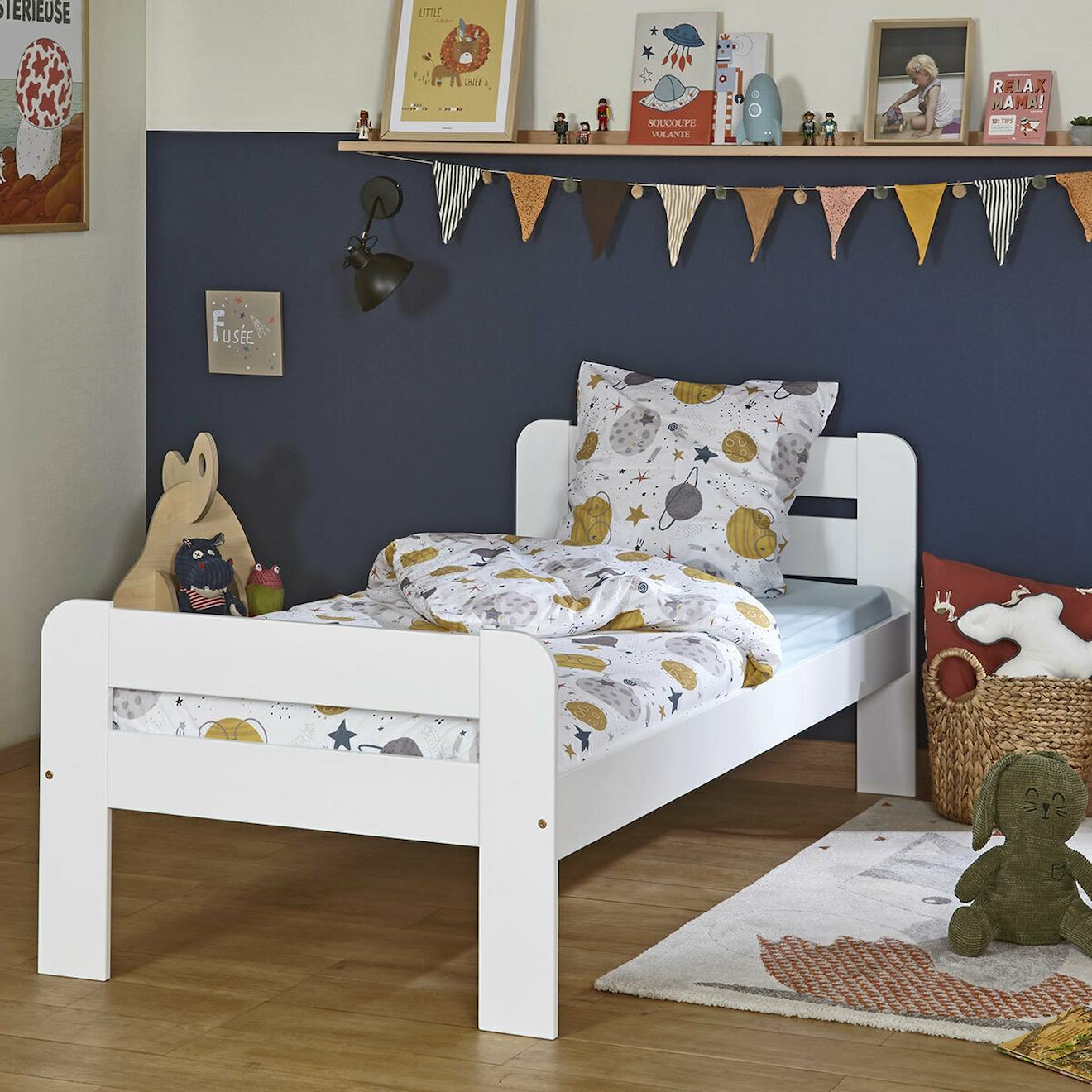 Lit Enfant Bois Massif Sundy Blanc