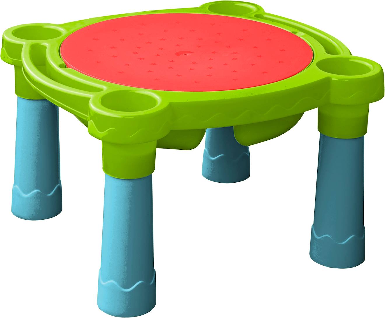 TP Toys - Table De Jeux D'extérieur Multi-usage Sable Et Eau Plastique Bleu - Rouge - Vert