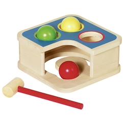 Jouet-Premier âge-Boîte à marteler et toboggan à boules