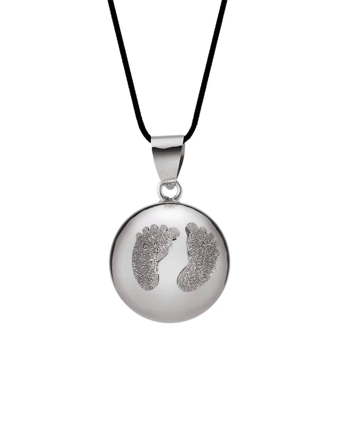 Bola De Grossesse Babyfeet Black Rhodium