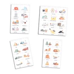Jouet-Jeux éducatifs-Lire, écrire, compter et heure-Magnets d’activités – 36 magnets