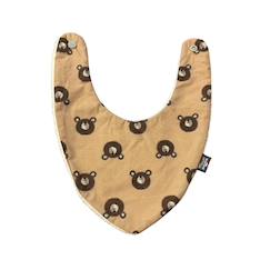 Puériculture-Repas-Bavoir-Bavoir bandana (bleu imprimé feuilles)