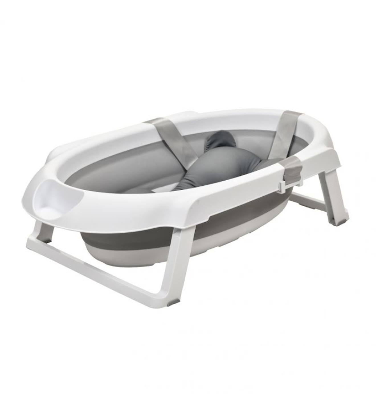 Baignoire Pliante Luigi Avec Pieds Et Réducteur Blanc