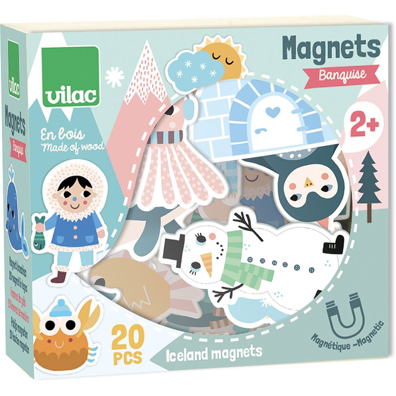 Vilac - Magnets Iceland Michelle Carlslund Bleu