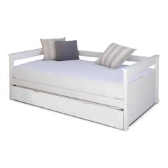 Pack lit gigogne avec 2 matelas bois massif izao  - vertbaudet enfant