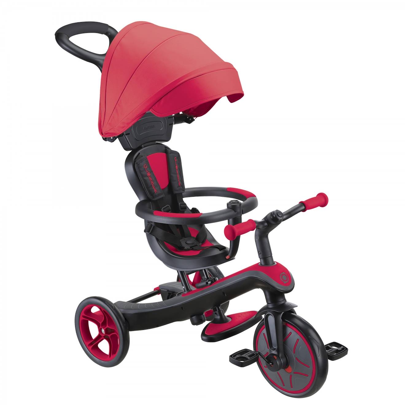 Globber - Tricycle Évolutif Pour Bébé Explorer 4 En 1 Rouge