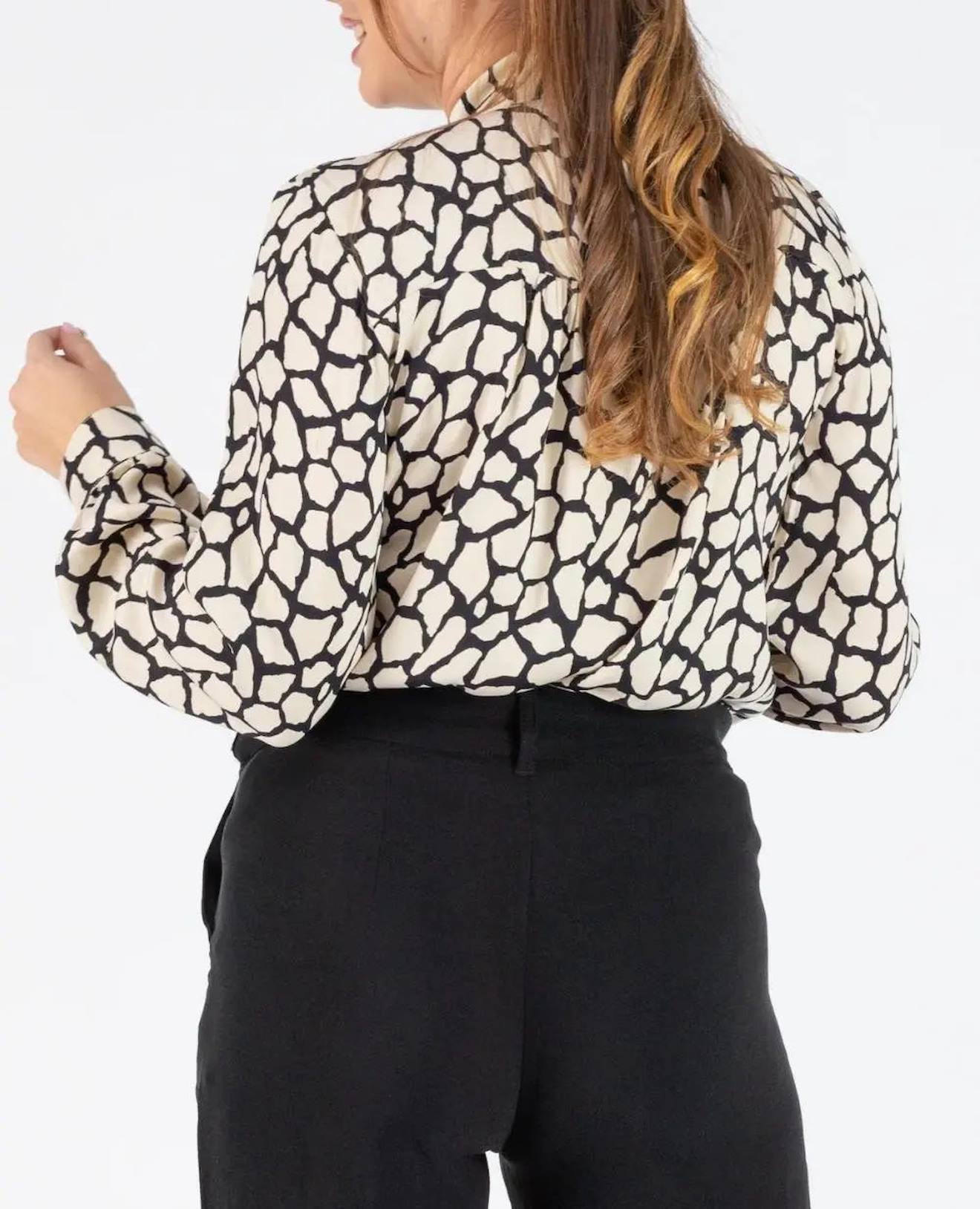 Blouse Lavallière De Grossesse Et D'allaitement Sophie Ivoire (Cache Coeur) - Image 2