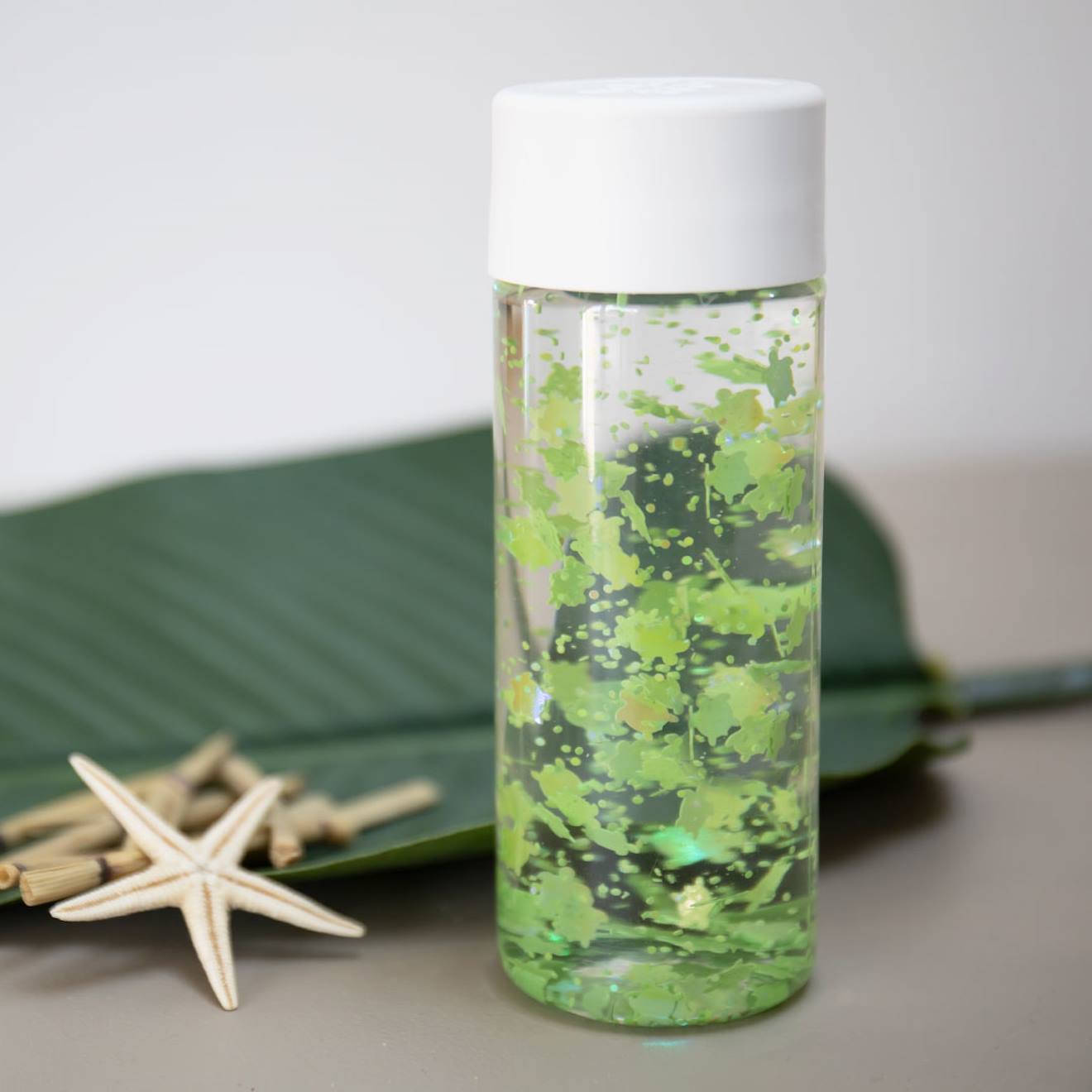 Bouteille Sensorielle Tortues Vert