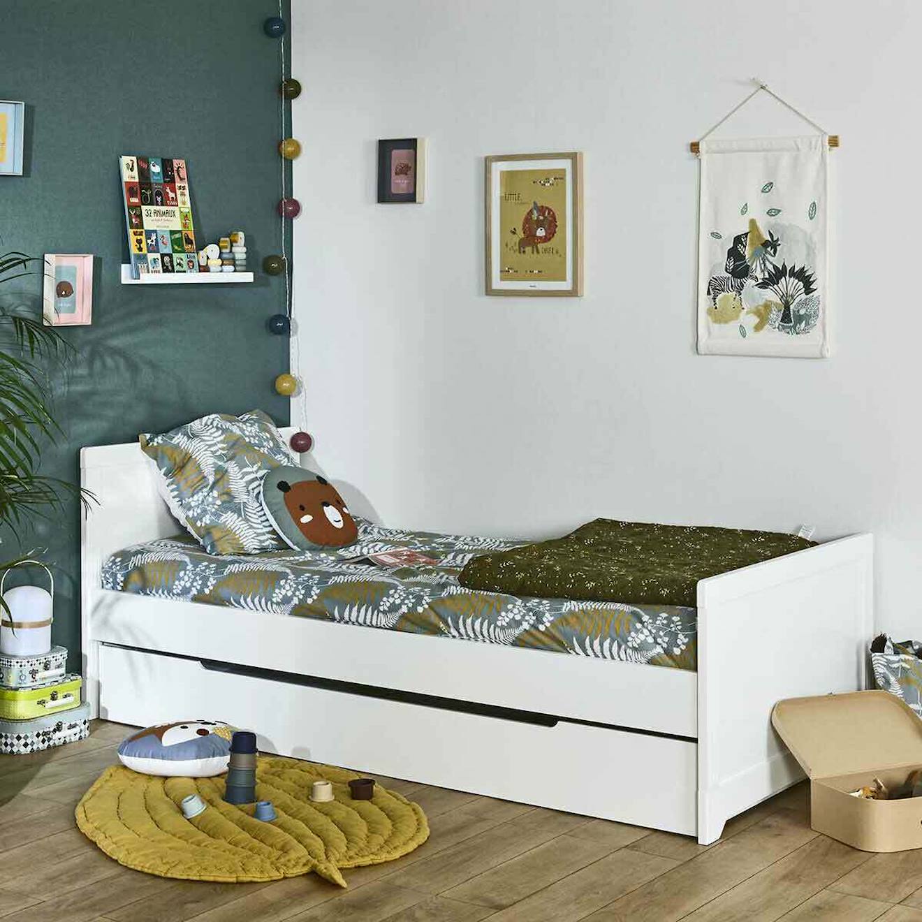 Lit Enfant Bois Massif Mona Blanc