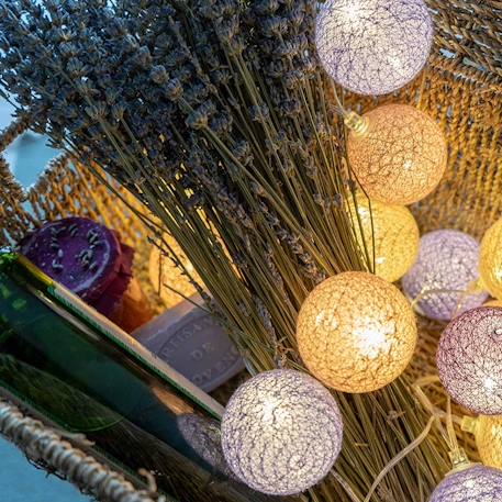 Guirlande boule lumineuse led usb télécommandée Acajou+Arlequin+Bébé+Byzantin+Chocolat+Coton+Églantine+Flocon+Horizon+Licorne+Mangrove+Messopotamia+Minuit+Océan+Ottoman+Princesse+Provence+Romania+Sauvage+Scandinave+Tagada 62 - vertbaudet enfant 