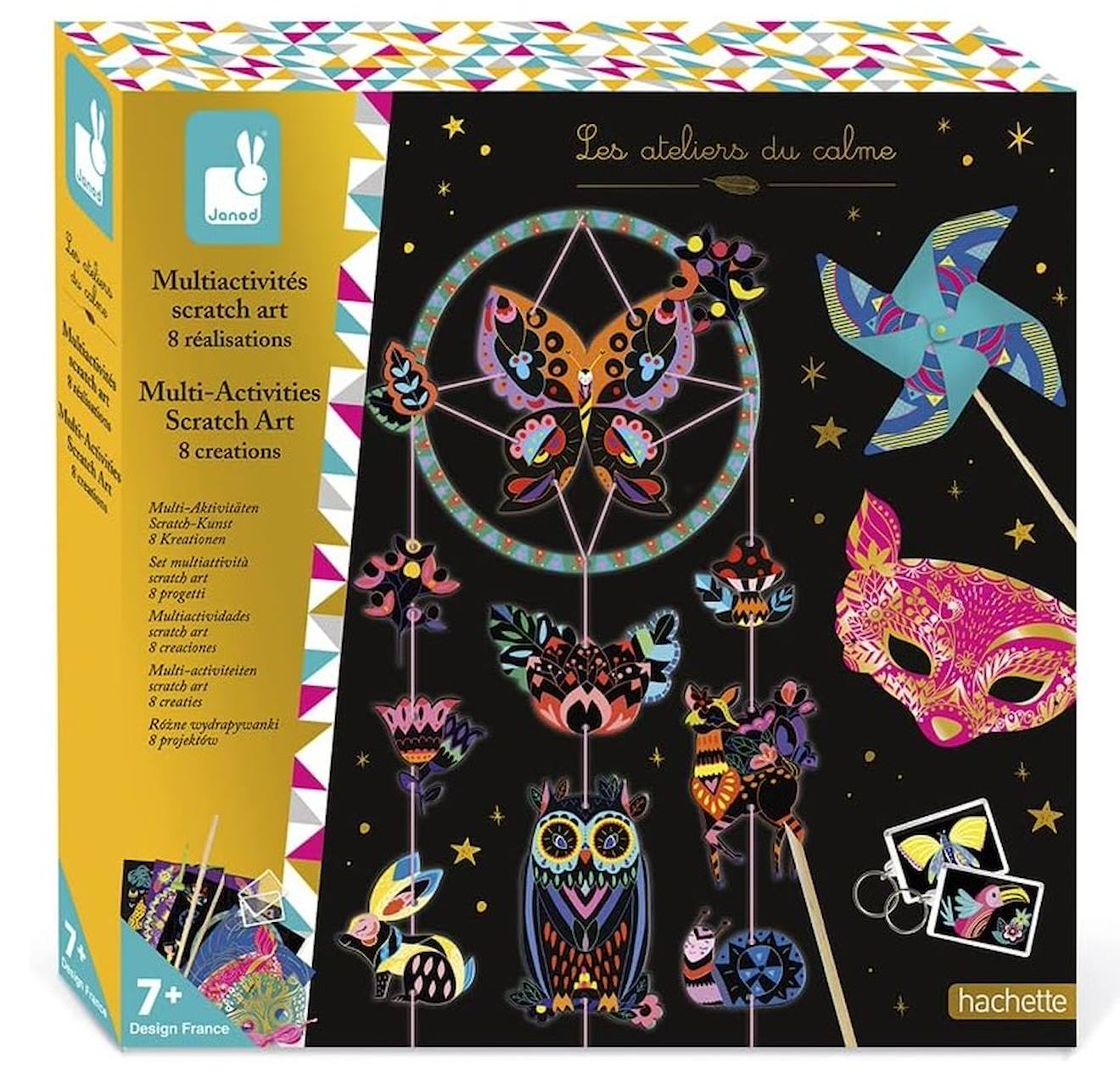 Coffret Multi-activités Scratch Art Noir