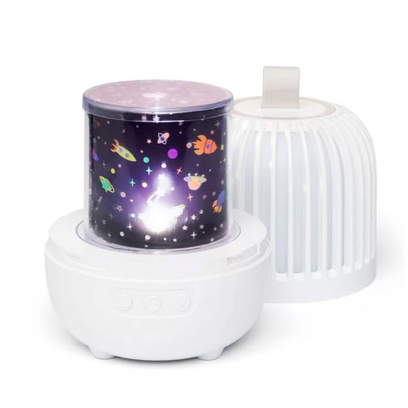 Projecteur Veilleuse Musicale Et Lumineuse Lumi Blanc