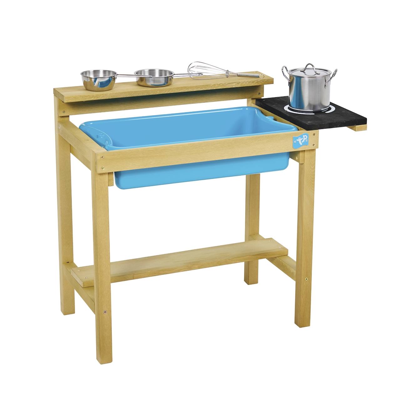 TP Toys - Cuisine Extérieure Premier Âge Early Fun Bois Fsc® Marron - Bleu - Noir
