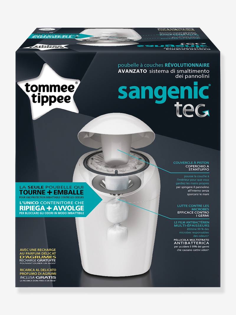 Poubelle à couches SANGENIC Tommee Tippee blanc Sangenic