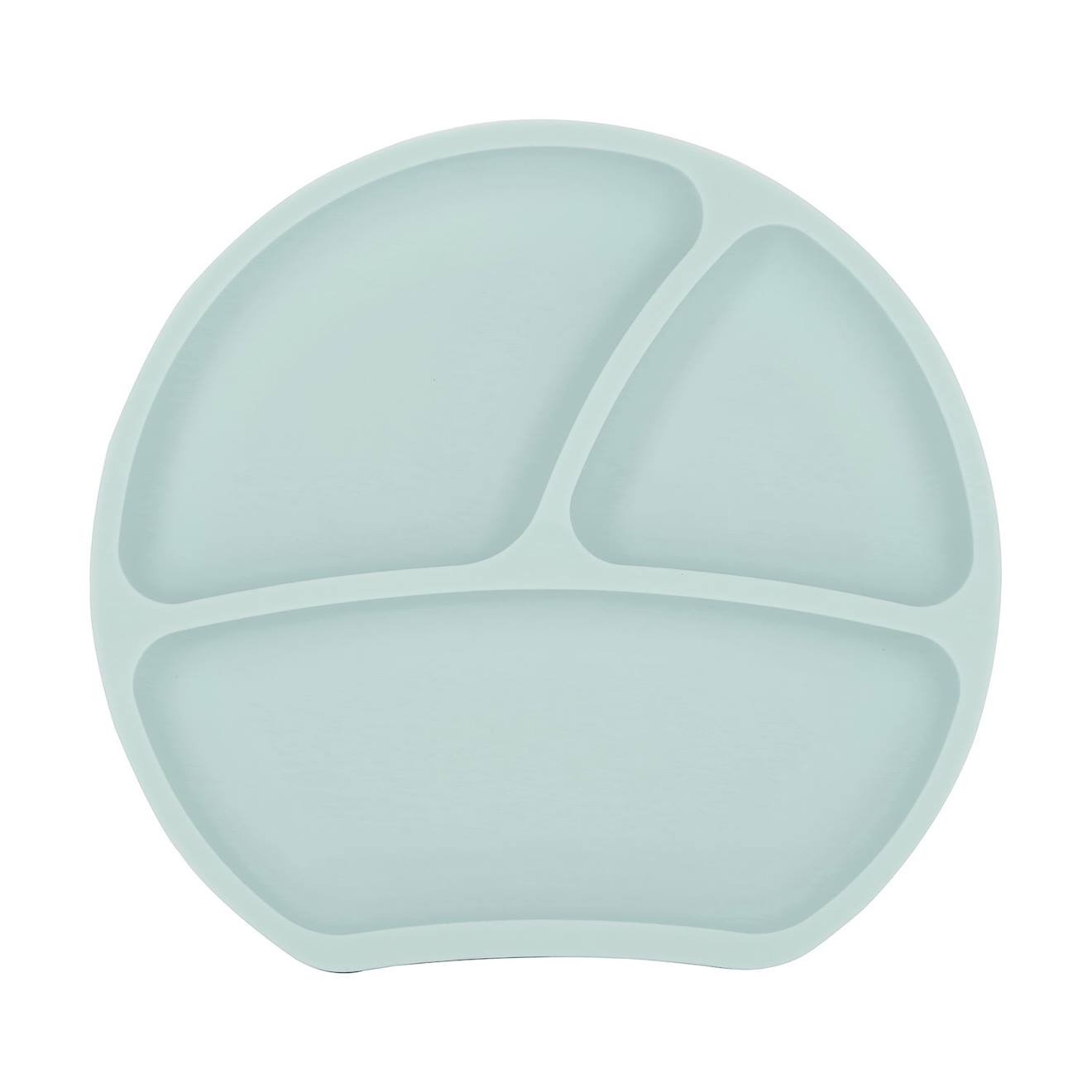 Assiette À Compartiments Avec Ventouse Aquamarine