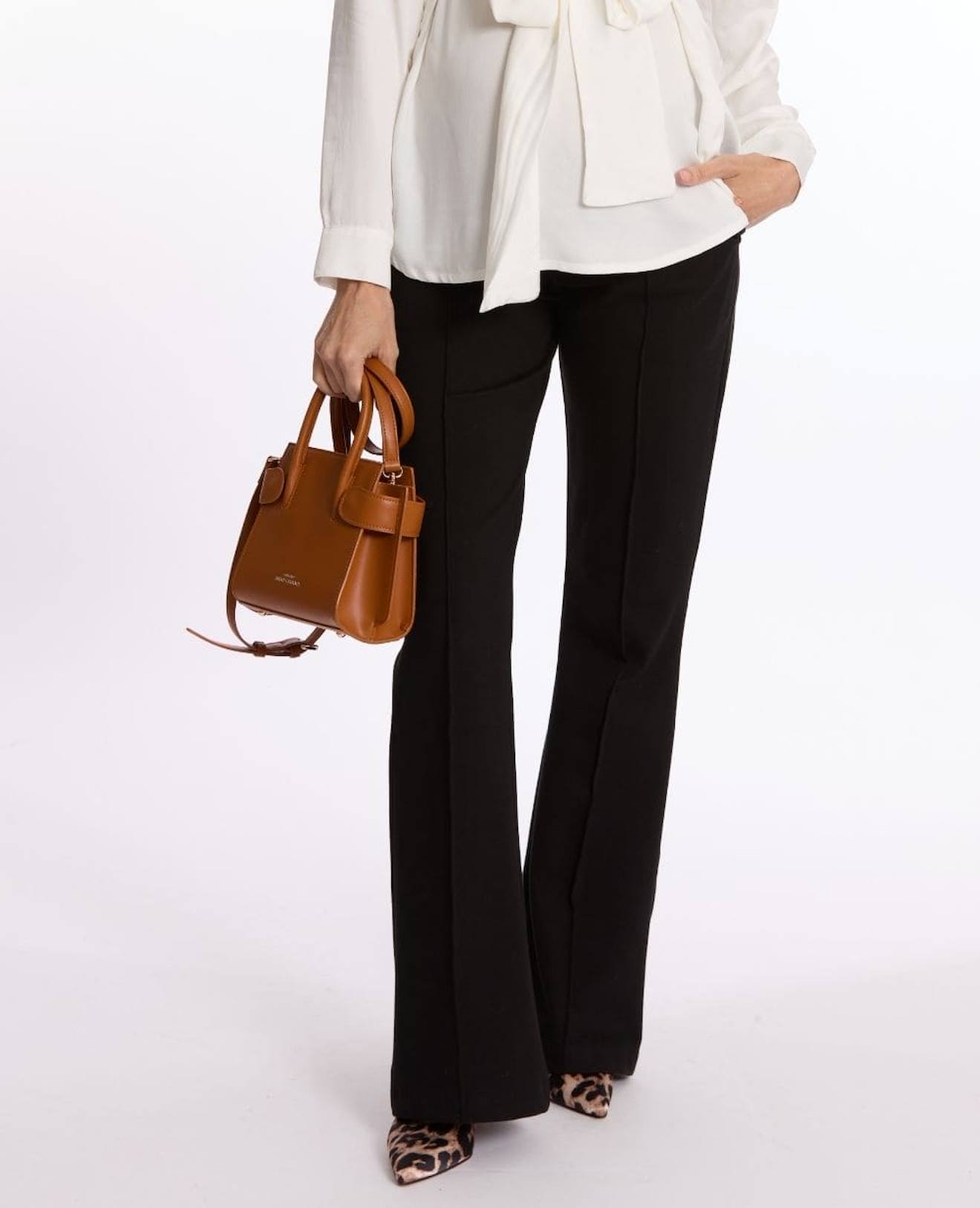 Pantalon Flare De Maternité Fabio Noir