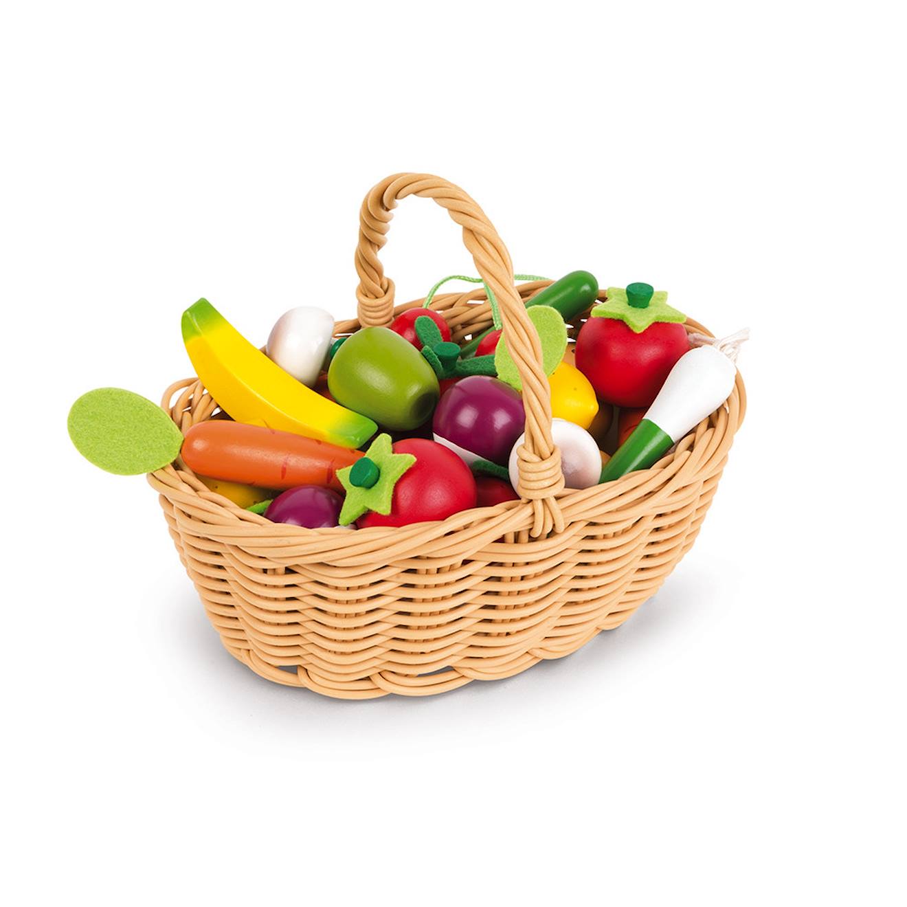 Panier De 24 Fruits Et Légumes Rouge