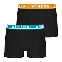 Lot de 2 boxers garçon easy color athena  - vertbaudet enfant