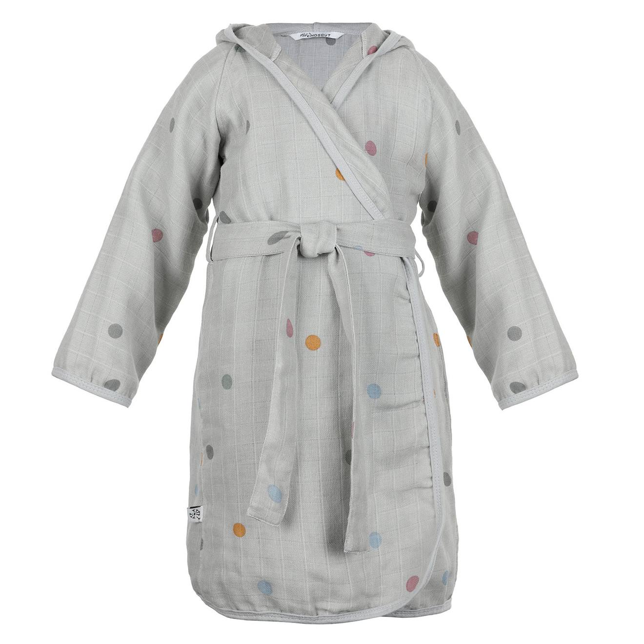 Peignoir Enfant Gris Confetti