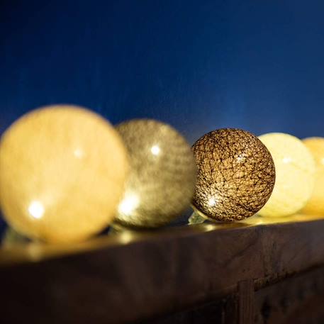 Guirlande boule lumineuse led usb télécommandée Acajou+Arlequin+Bébé+Byzantin+Chocolat+Coton+Églantine+Flocon+Horizon+Licorne+Mangrove+Messopotamia+Minuit+Océan+Ottoman+Princesse+Provence+Romania+Sauvage+Scandinave+Tagada 14 - vertbaudet enfant 