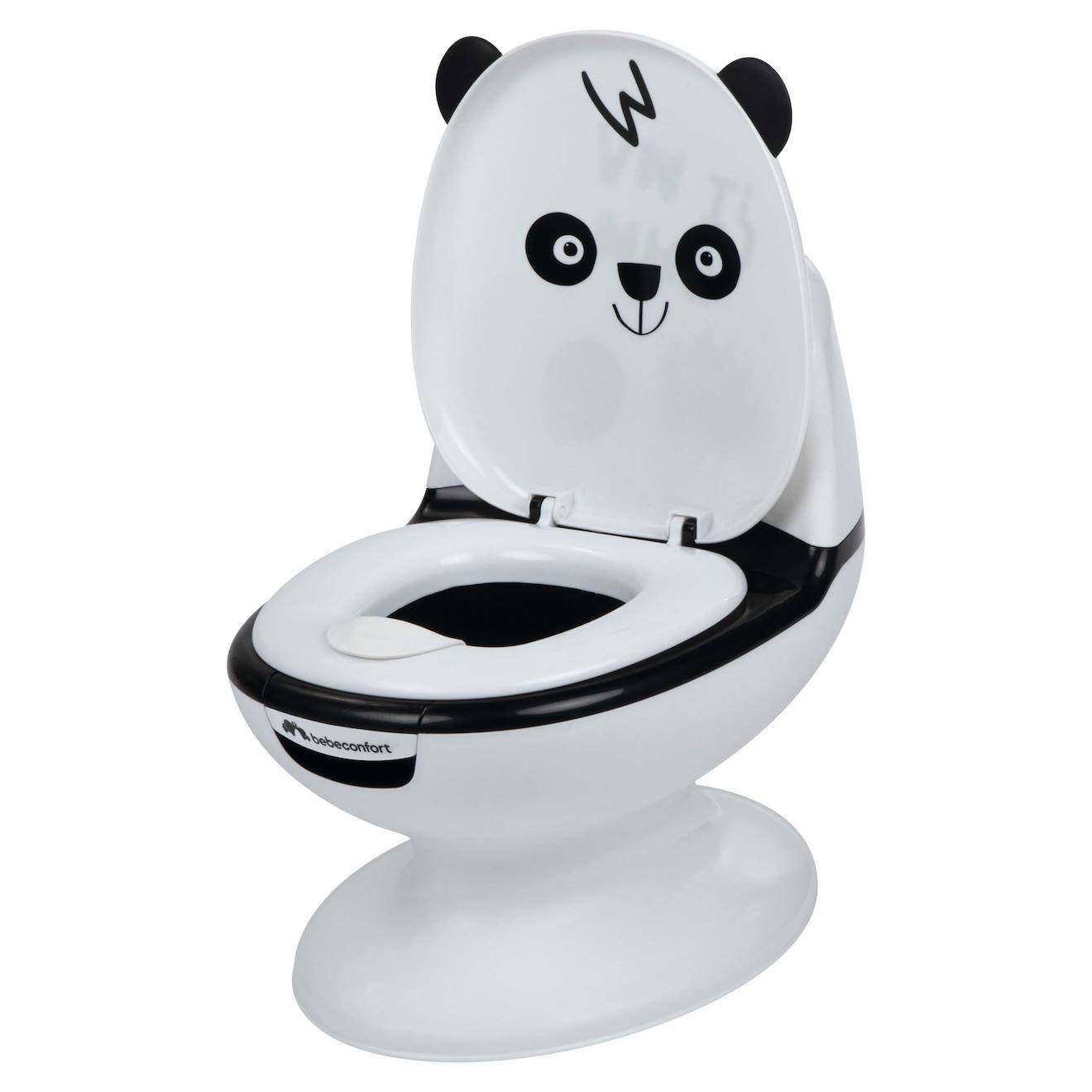 Mini Toilette Panda, Pot Avec Bruit De Chasse D'eau, Panda Blanc Et Noir