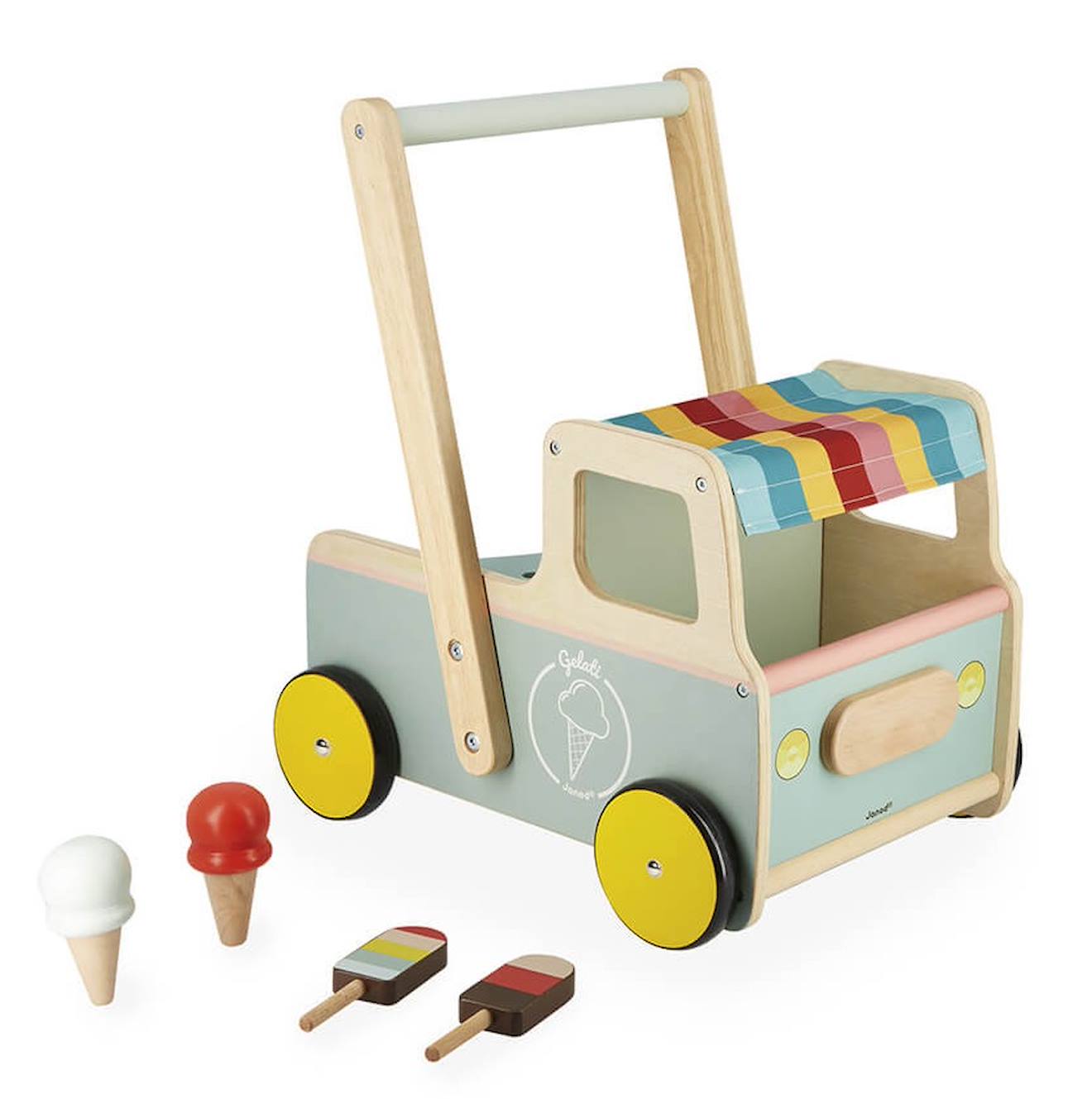 Chariot De Marche Marchand De Glaces Gris
