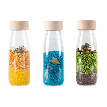 Petit Boum - Lot De 3 Bouteilles Sensorielles Multicolore, Nature