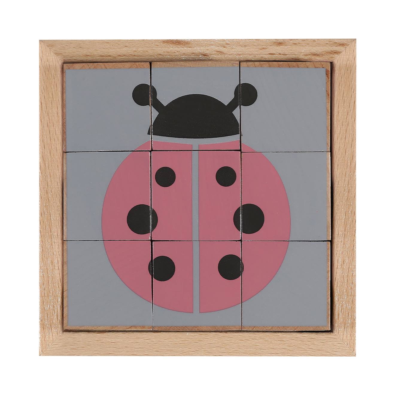 Kindsgut - Puzzle Cubes Animaux En Bois Multicolore