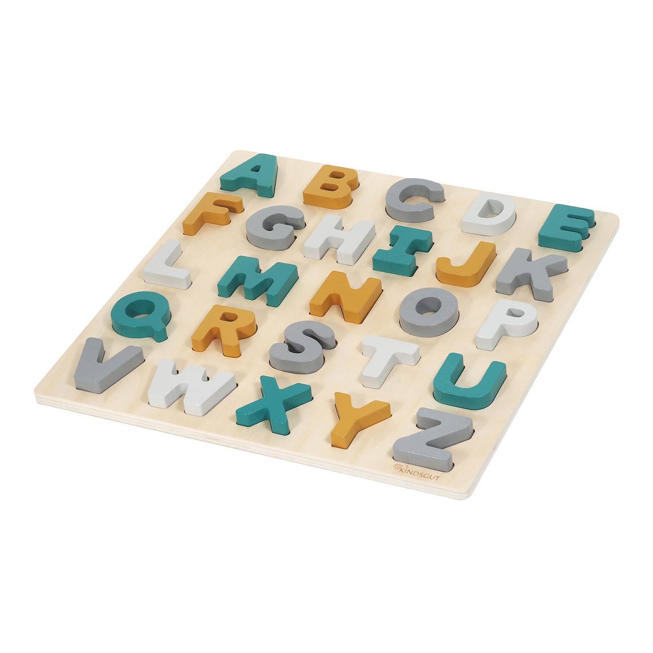 Kindsgut - Puzzle Alphabet Caspar En Bois Moutarde