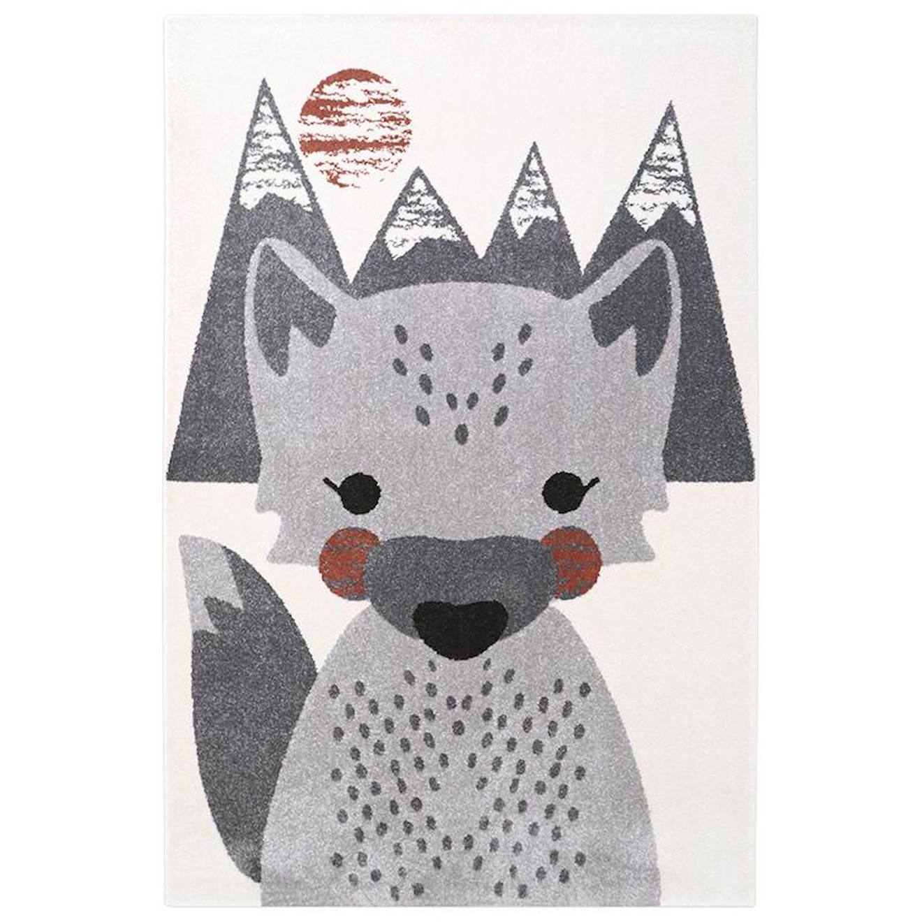 Tapis Chambre Enfant Petit Renard Mr Fox Multicolore