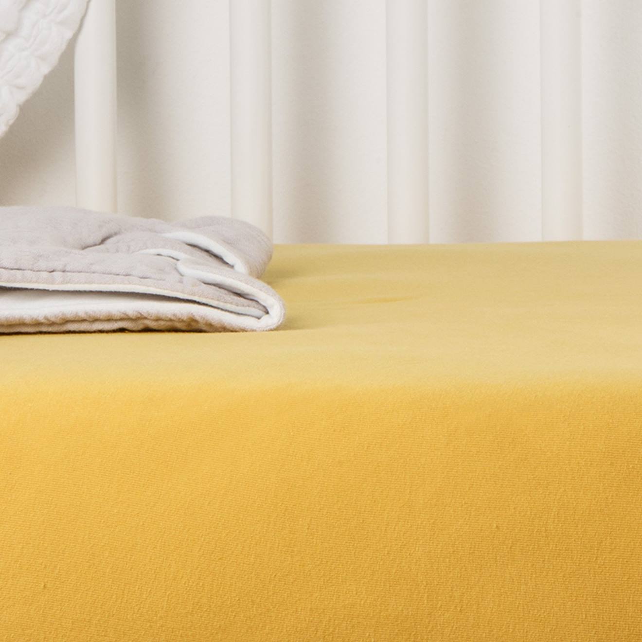 Kadolis - Drap Housse Coton Bio Jersey Pour Lit Bébé Miel