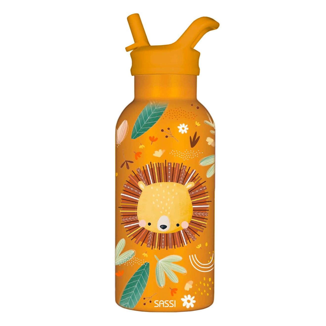 Gourde Pour Enfant En Inox Isotherme Animaux Orange